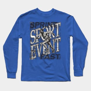 Sport Event Sprints Almost Abstract Long Sleeve T-Shirt
